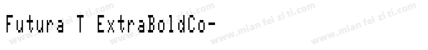 Futura T ExtraBoldCo字体转换